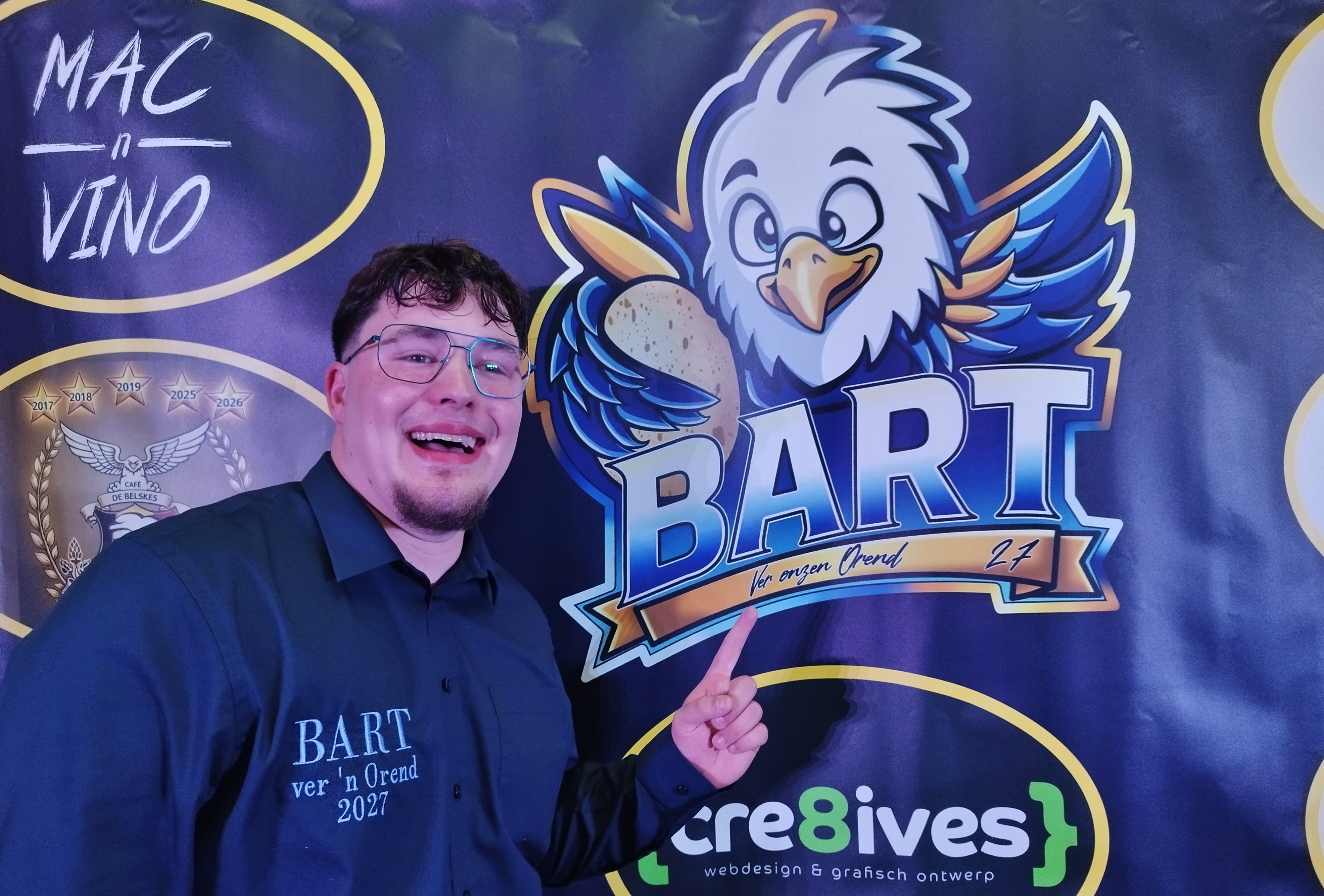 Arendcarnaval - Bart stelt zich voor als Kandidoot-Orendprinsj 2027!