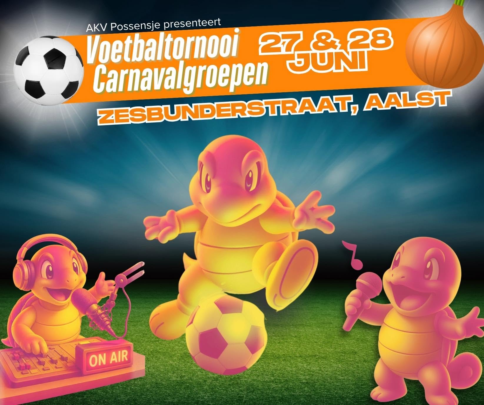 Aalst Carnaval - Voetbaltornooi AKV Possensje met een waaier aan amusementswaarde voor iederéén!