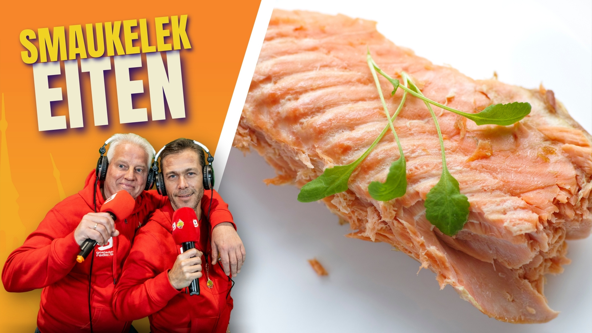 Zalmfilet me mosterdsaas en waterkers