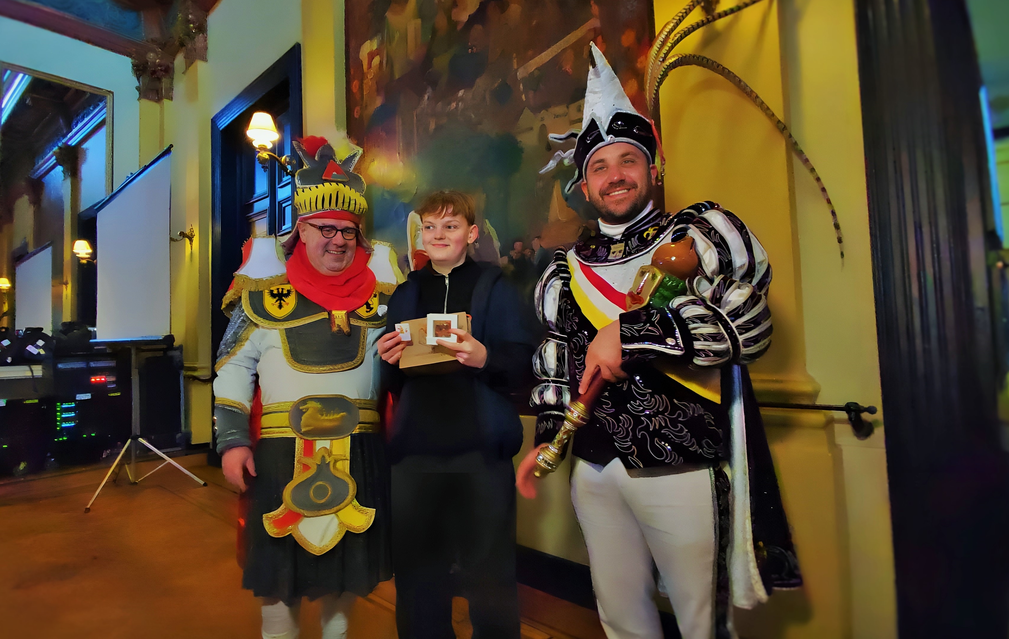 
Aalst Carnaval 2024 - De Ajuinworp: Alex Bouchat (13) grabbelt naar unieke eerste prijs!
