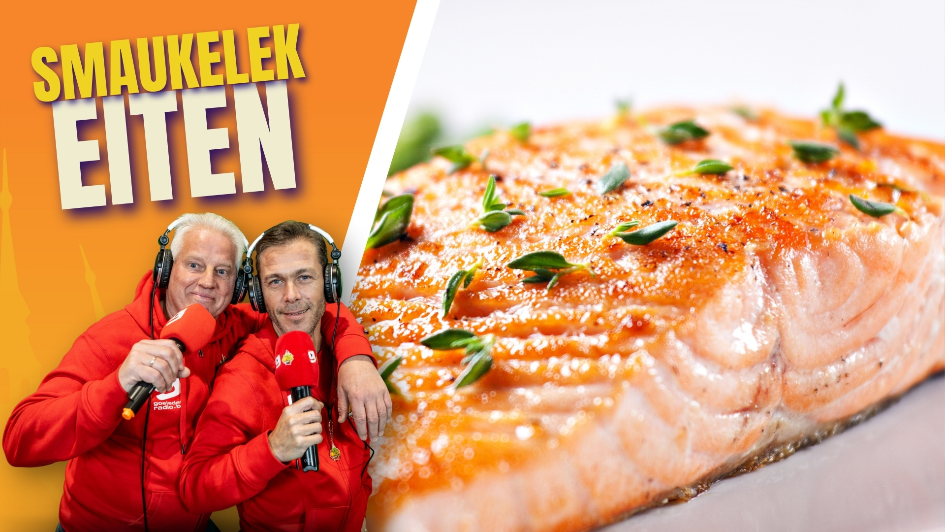 Zalm me puree en schorseneren